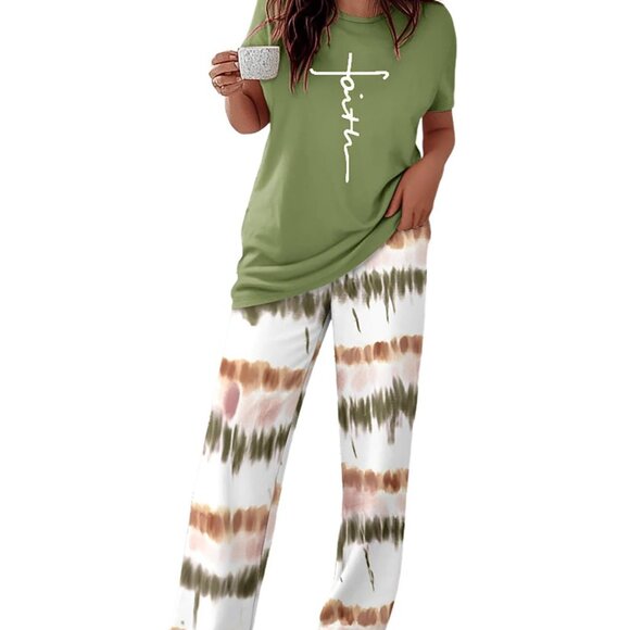 Women's Soft 2-Piece Pajama Set Loose Fit Lounge Wear